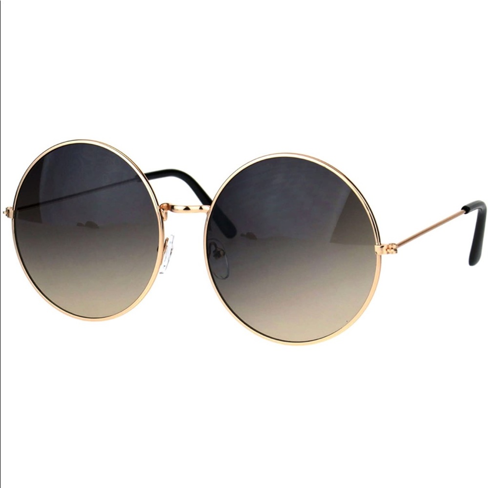 Classic Oversize Joplin Style Hippie Round Circle Lens Sunglasses
